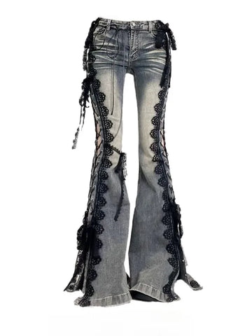 Streetwear Flare Jeans